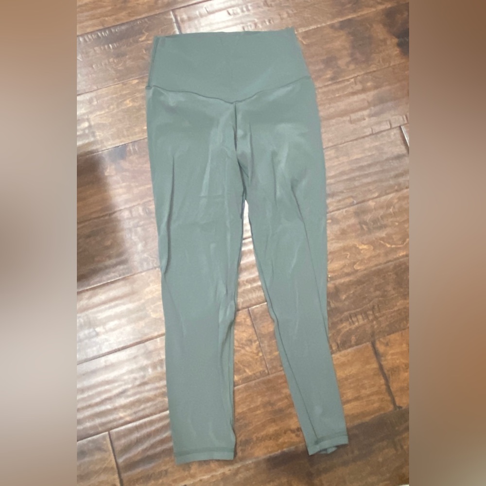 Aerie brand size medium leggings, dark sage green color